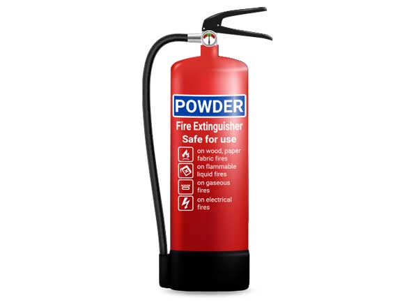 Powder fire extinguisher