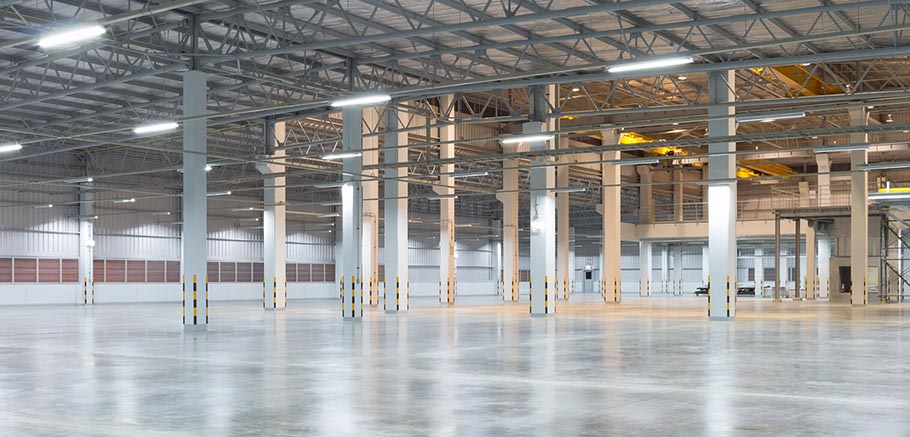 Large empty warehouse